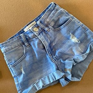 Pac Sun Denim Shorts Size 23 - Washed and Gently Worn